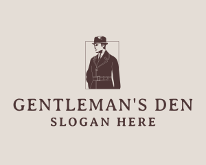 Dapper Gentleman Retro logo design