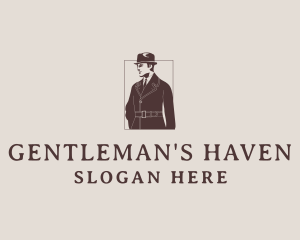 Dapper Gentleman Retro logo design