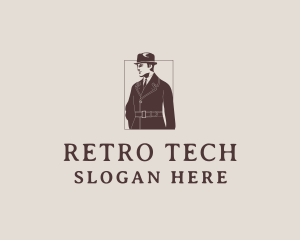 Dapper Gentleman Retro logo design