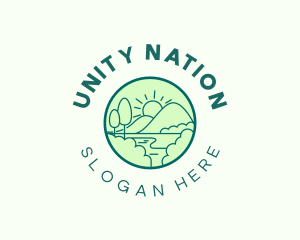 Nature Mountain National Park logo design