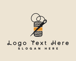 Embroidery - Yarn Thread Needle logo design