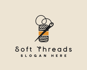 Yarn Thread Needle logo design