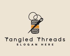 Yarn Thread Needle logo design