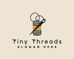 Yarn Thread Needle logo design