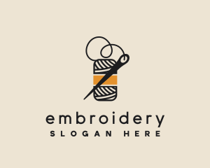 Yarn Thread Needle logo design