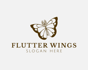 Butterfly - Butterfly Key Wings logo design