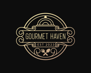 Gourmet Restaurant Dining logo design