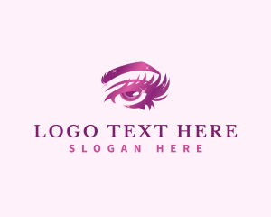 Eyelashes - Woman Eye Salon logo design