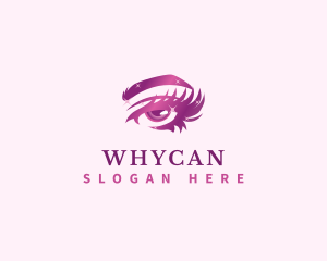 Contact Lens - Woman Eye Salon logo design