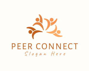 Peer - Human Social Community logo design