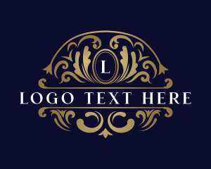 High End - Luxury Ornament Leaves logo design