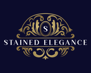 Luxury Ornament Leaves logo design