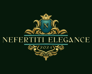 Elegant Crown Crest logo design