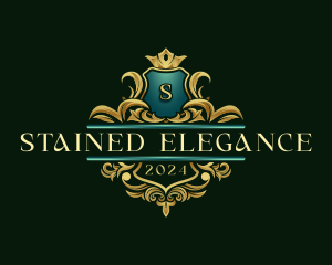 Elegant Crown Crest logo design