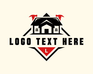 House Carpentry Construction logo design