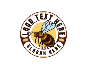 Bee - Honey Bee Organic logo design
