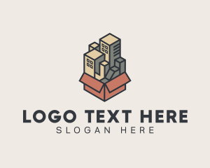 Storage - 3d Building Box logo design