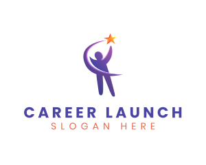 Career - Leadership Career Star logo design
