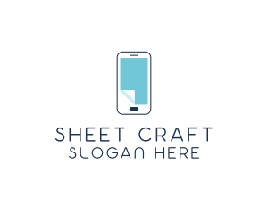 Sheet - Mobile Phone File logo design