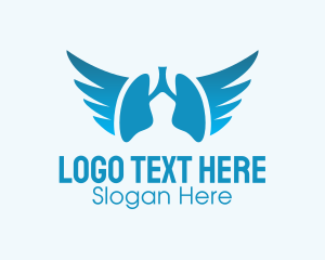 Hospital - Lung Wings Clinic logo design