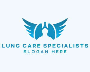 Pulmonologist - Lung Wings Clinic logo design