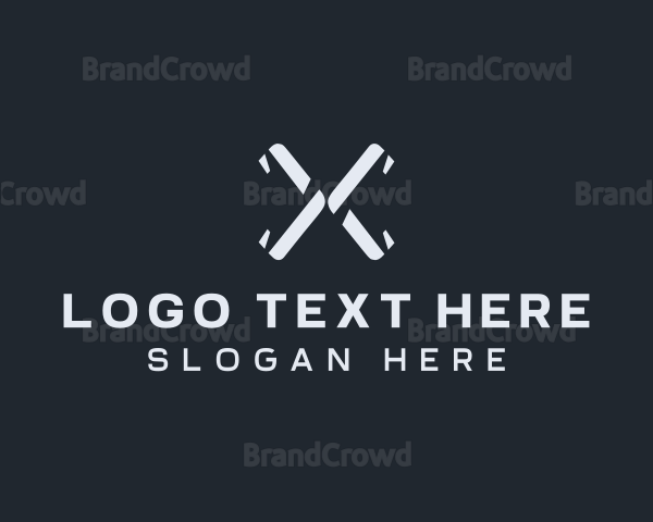 Startup Tech Firm Letter X Logo