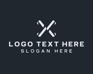 Advertising - Startup Tech Firm Letter X logo design