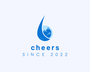 Droplet - Blue Mountain Water logo design