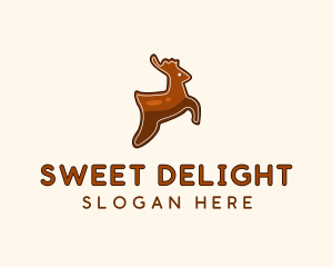 Sweet Cookie Deer logo design