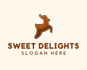 Sweet Cookie Deer logo design