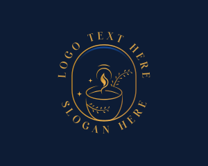 Lenten - Organic Wax Candle logo design