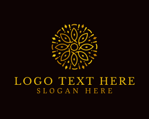 Hotel - Luxury Mandala Flower logo design