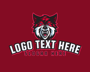 Red Angry Wolf Gaming Logo