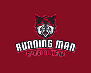 Angry - Wild Wolf Esports logo design
