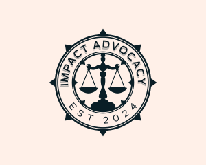 Justice Scale Law logo design