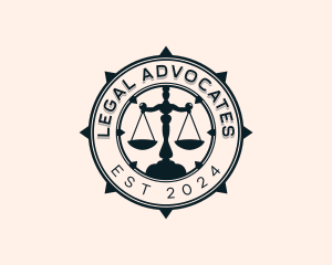 Justice Scale Law logo design