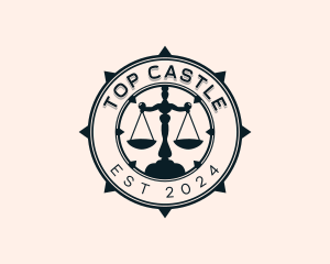 Judiciary - Justice Scale Law logo design