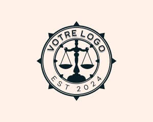 Scales Of Justice - Justice Scale Law logo design