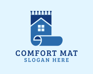 Mat - House Carpet Flooring logo design