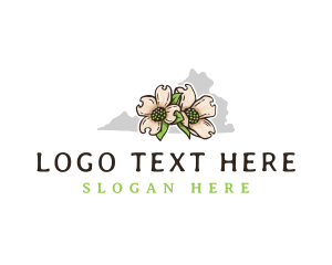 Flora - American Dogwood Virginia logo design