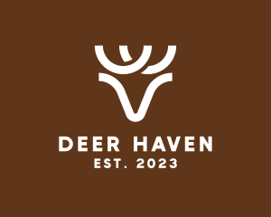 Wild Deer Antler logo design