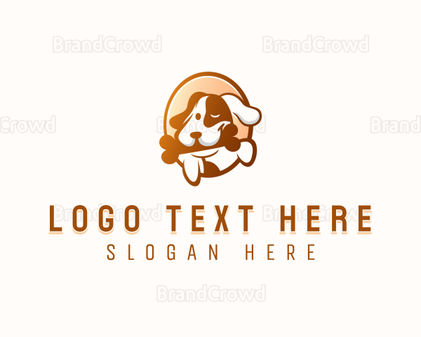 Puppy Pet Bone Logo