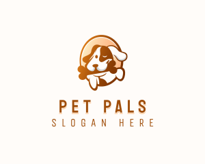 Puppy Pet Bone logo design