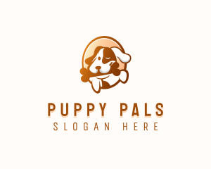 Puppy Pet Bone logo design