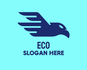 Blue Flying Eagle Logo