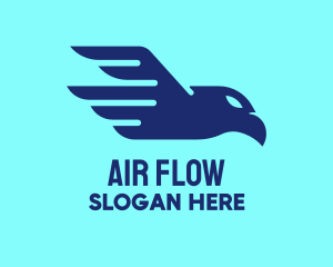 Blue Flying Eagle logo design