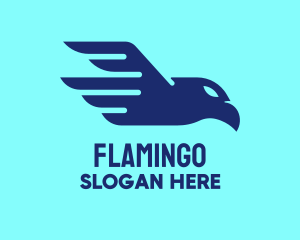 Flying - Blue Flying Eagle logo design