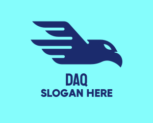 Airport - Blue Flying Eagle logo design