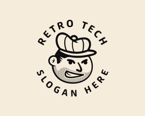 Retro Mafia Man  logo design