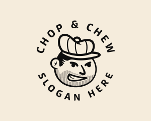 Cheeky - Retro Mafia Man logo design